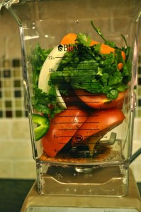 BlendTec Tortilla Soup - Moments Before Button Push